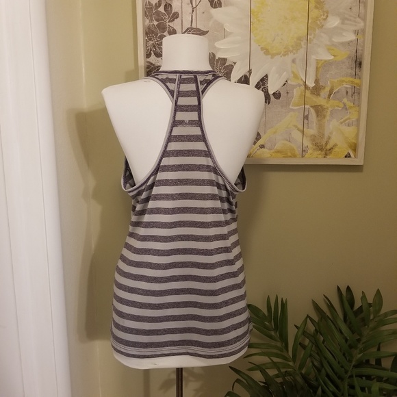 New Balance Striped Racerback Athletic Tank - Picture 5 of 8